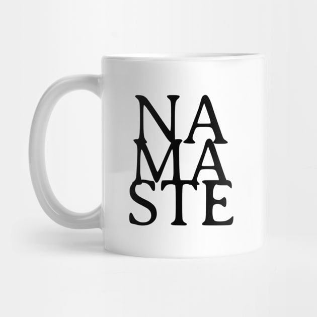 India Yoga Namaste Typography Design by New East 